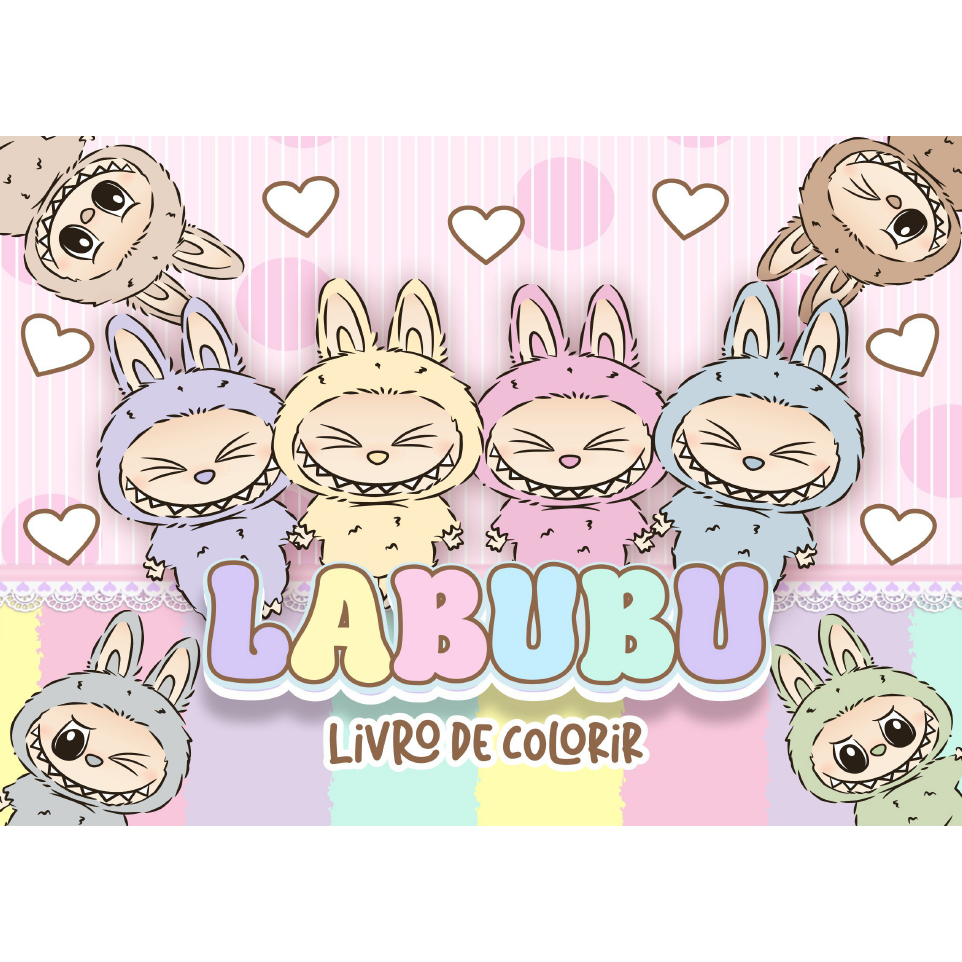 Livro de Colorir LABUBU - 54 Desenhos Para Colorir Pintar | Shopee Brasil