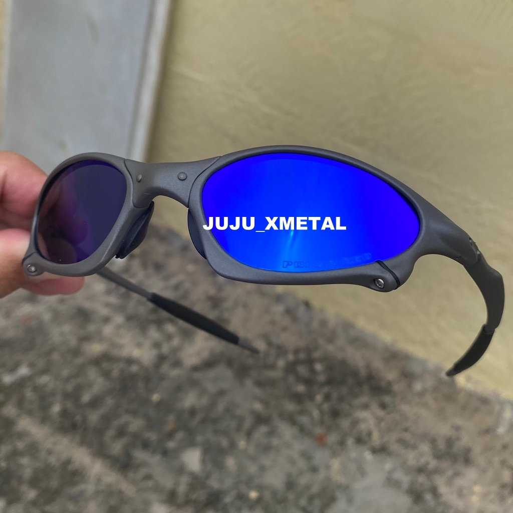 Óculos de Sol PENY METAL Masculino Fosco Azul Escuro Premium