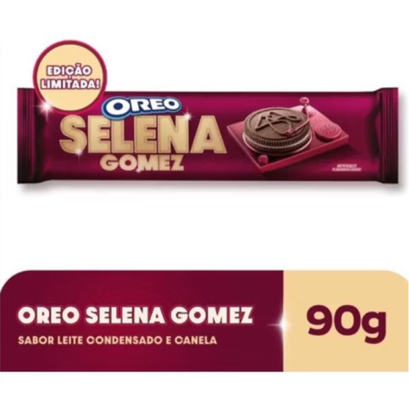 2 Pacotes! Oreo Edição Limitada Selena Gomez - Biscoito Sabor Canela ...