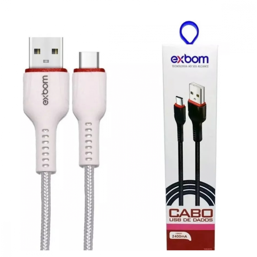 Cabo Dados TURBO TIPO-C 2.4A / 3 metros Exbom