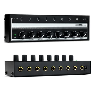 VEDO Amplificador de Fones de Ouvido 8/4 canais HA800-P/HA400 Amplificador Estéreo De áudio Ultracompacto Com Adaptador em Oferta na Shopee