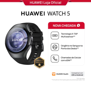 HUAWEI WATCH 5 | Relogio Smartchwatch | Chamadas de Celular com eSIM