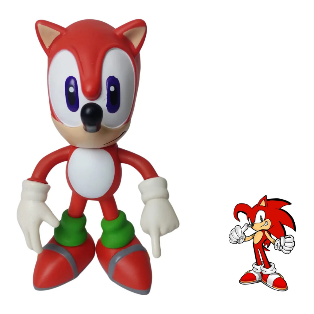 Boneco Sonic Vermelho Grande - 25 Cm | Shopee Brasil