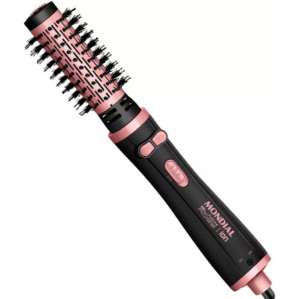 Escova Secadora Mondial Bivolt 1200w Rosa Giratória Erb-01 | Shopee Brasil