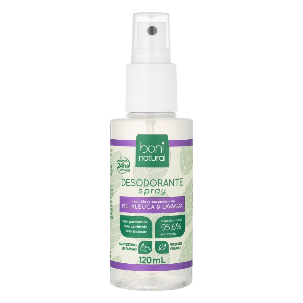 NOVO Desodorante Boni Natural Melaleuca e Lavanda - Sem Alumínio e ...