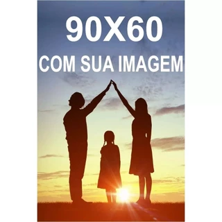 Placa quadro decorativo 90x60 personalizado com sua foto/imagem MDF familia oração frases leão flor