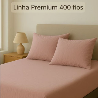 Kit Jogo de Lençol 03 Peças Casal 400 Fios em Oferta na Shopee