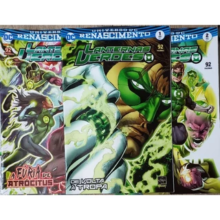lanternas verdes - Universo dc renascimento - vol 1 a 9 - kit 9 gibis