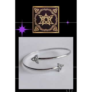Bracelete místico Triquetra Celta amuleto de proteção magia wicca bruxaria- Bijoux by Vivi