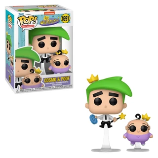 FUNKO POP TELEVISION NICKELODEON: THE FAIRLY ODDPARENTS - COSMO & POOF 1691 NOVO ORIGINAL em Oferta na Shopee