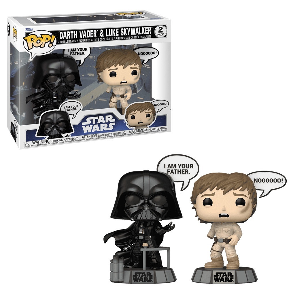【レア】FUNKO POP スターウォーズ　フィギュア　2つセット FUNKO POP STAR WARS DARTH VADER & LUKE SKYWALKER 2PACK 83594 NOVO