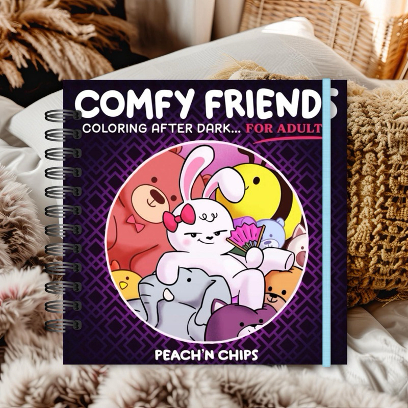 Livro de Colorir Comfy Friends for Adults 🔞 Maiores de 18 anos ...