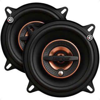 Kit com 2 Alto-falantes marca Bomber Beat Triaxial 5 Polegadas 160W 4Ω Alta Qualidade