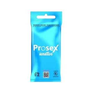 Preservativo Lubrificado Prosex C/6 Sensitive Premium