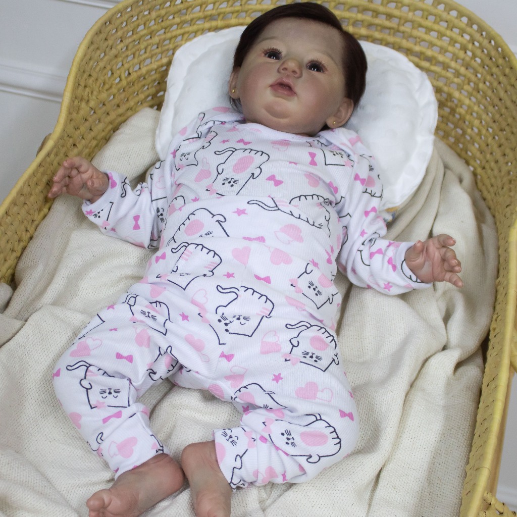 Bonecas Reborn Realistas , Bebê Real De 17 Polegadas , Sensação Realista-Recém-Nascido , Sorriso Doce , Para Dormir , Vi