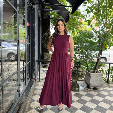 Vestido Longo Suede Veste do 38 ao 44 Várias cores