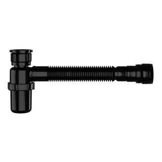 Sifão Sanfonado Copo Preto Pia Cozinha Banheiro Tanque Astra