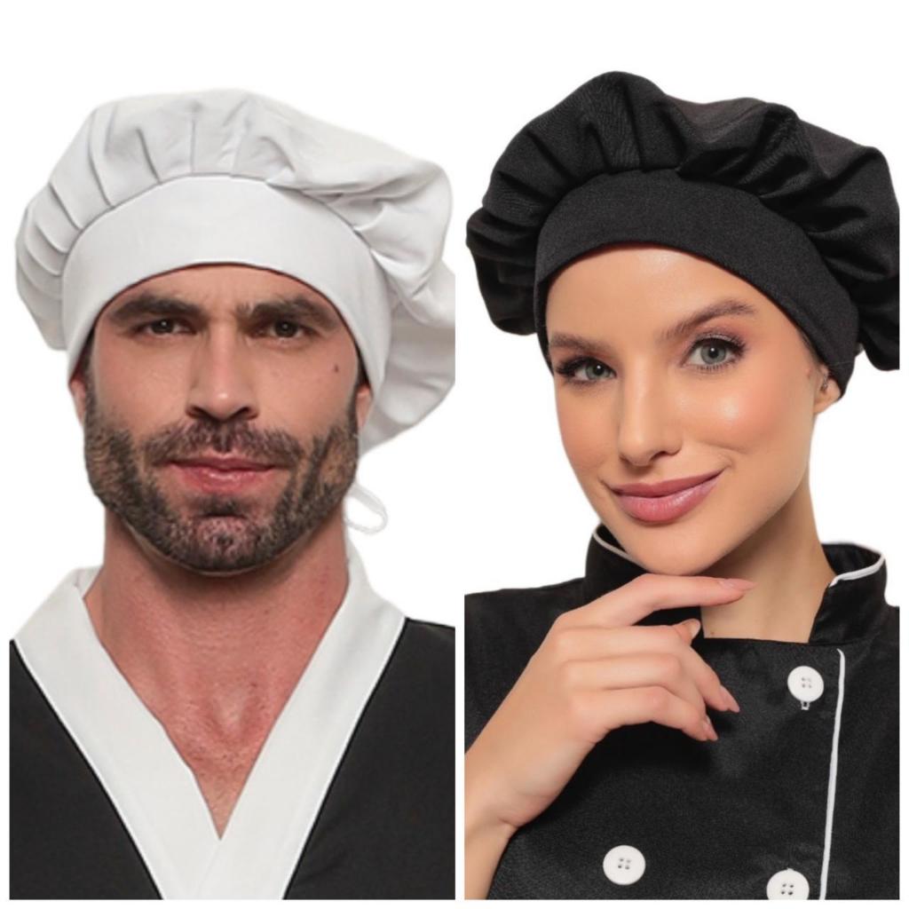 Touca Chapéu Chef Cozinha Gastronomia Premium Várias Cores W