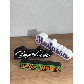 Letreiro Nomes 3d Personalizados - Letra Caixa