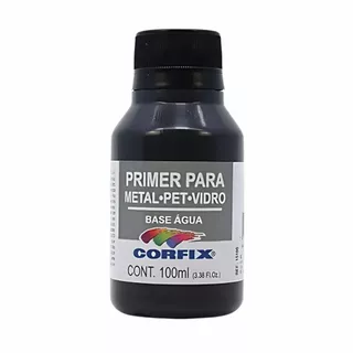 Primer para Metais Corfix 100ml Preto 321 – Fundo Preparador para Pintura em Ferro, Alumínio e Aço
