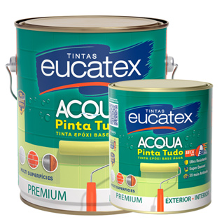 Tinta Epóxi Branco Banheiro Box Cozinha Piso Azulejos Sem Cheiro Base de Água Eucatex