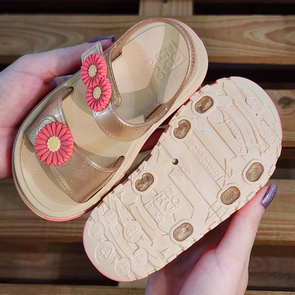 18997 Sandália Infantil Zaxy Feminina Zaxynina Flower Chinelo Rosa