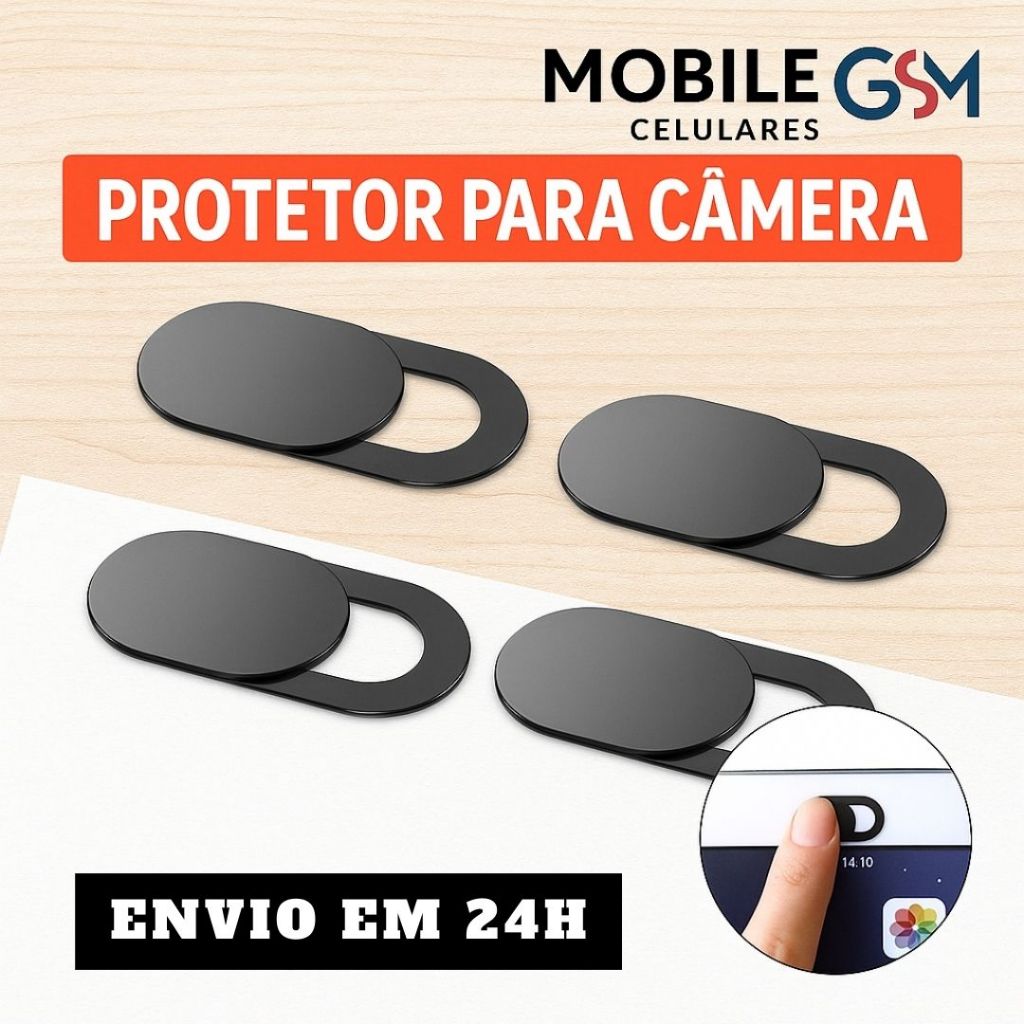 Protetor de Câmera Tampa de Webcam Notebook e Celulares Anti-espião ...