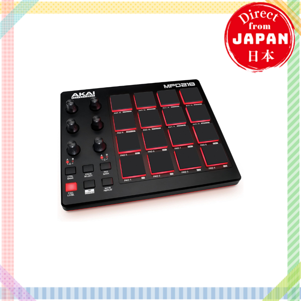 Akai Professional USB MIDI Controller 16 Pads MPD218 [Direct from