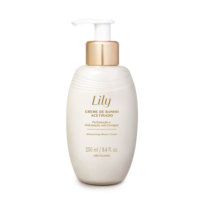 Creme de Banho Acetinado Lily 250ml Boticário | Shopee Brasil