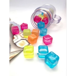 Kit 24 Cubos De Gelo Artificial Reutilizável Sortidos bebidas