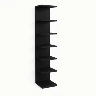 Torre De Prateleira Estante Mdf 170 Cm Multiuso Para Quarto decoração Estante Multiuso Perfumes Amadeirado