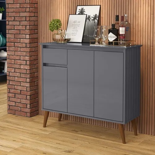 Aparador Buffet Veneza com Gaveta e Prateleira – Design Moderno e Cores ...