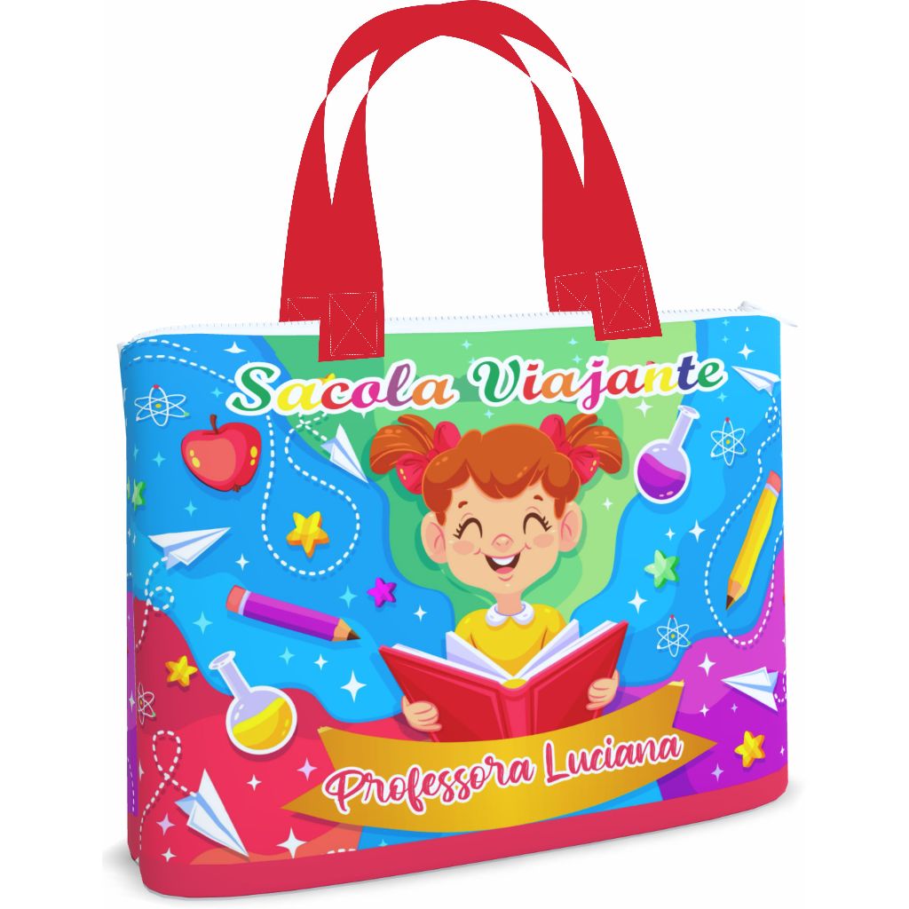 Bolsa Sacola Pasta Ecobag 35x45_Leitura_Viajante md3_13 | Shopee