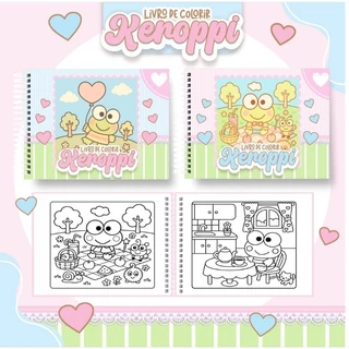 CADERNO DE COLORIR KEROPPI - Capa dura em Oferta na Shopee