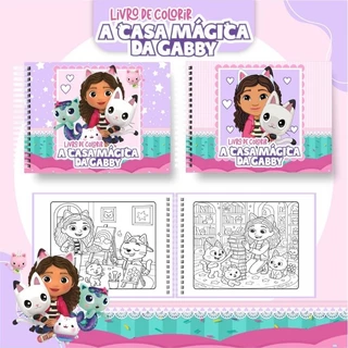 CADERNO DE COLORIR A CASA MÁGICA DA GABBY - Capa dura em Oferta na Shopee