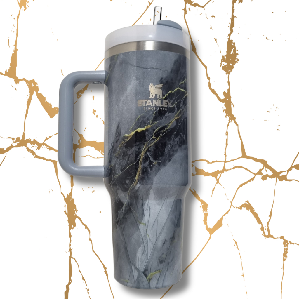 Copo Térmico Stanley Marmorizado Caneca Garrafa 1200ml com canudo ...
