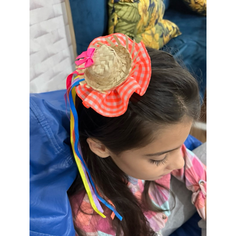 Laço de Festa Junina com Chapeuzinho | Shopee Brasil