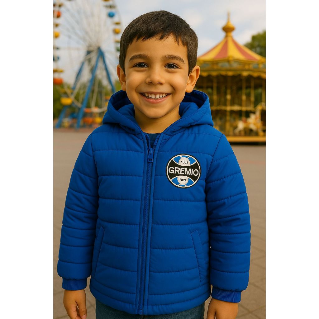 Jaqueta Puffer Gremio Bobojaco Times Adulto e Infantil Shopee