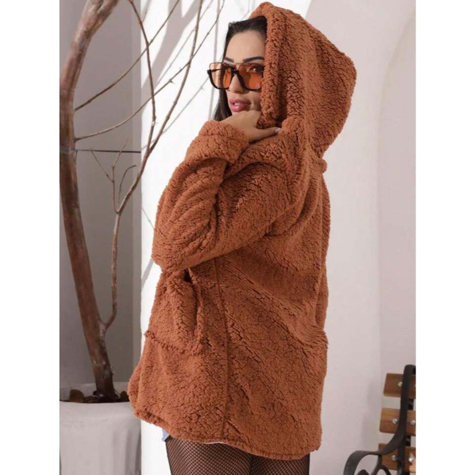 Casaco Teddy Blusa De Frio Chique Feminina Casaco Feminino Inverno