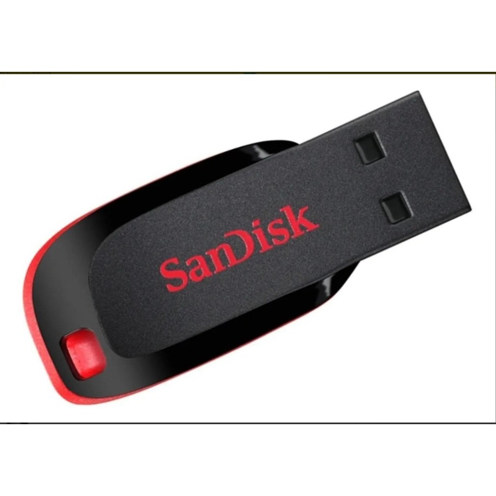 Pendrive SanDisk Cruzer Blade 16GB 2.0 preto e vermelho