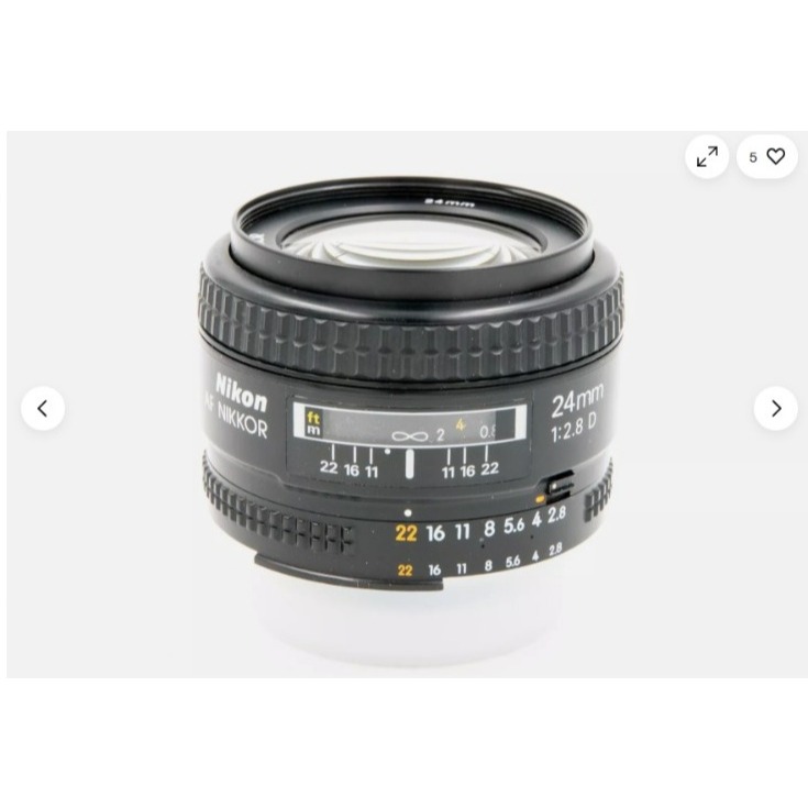 Lente Nikon Nikkor Af 24mm F/2.8d | Shopee Brasil