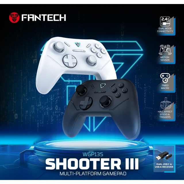ショーンくんリモコンFE-13F3W/FE-13E3W （17-350） FANTECH SHOOTER III Controle Sem Fio Hall Effect e Joystick