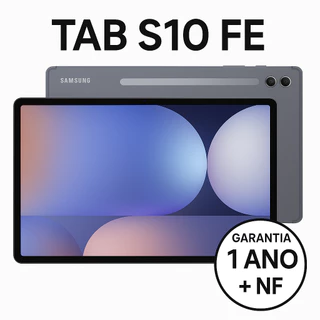 Tablet Samsung S10 FE 2025 wi-fi c/ 128GB armazenamento e 8GB RAM, tela 10.9pol TAB Galaxy com NF