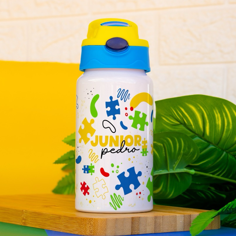 Garrafa Infantil térmica Personalizada com Nome | Brinde Escolar ...