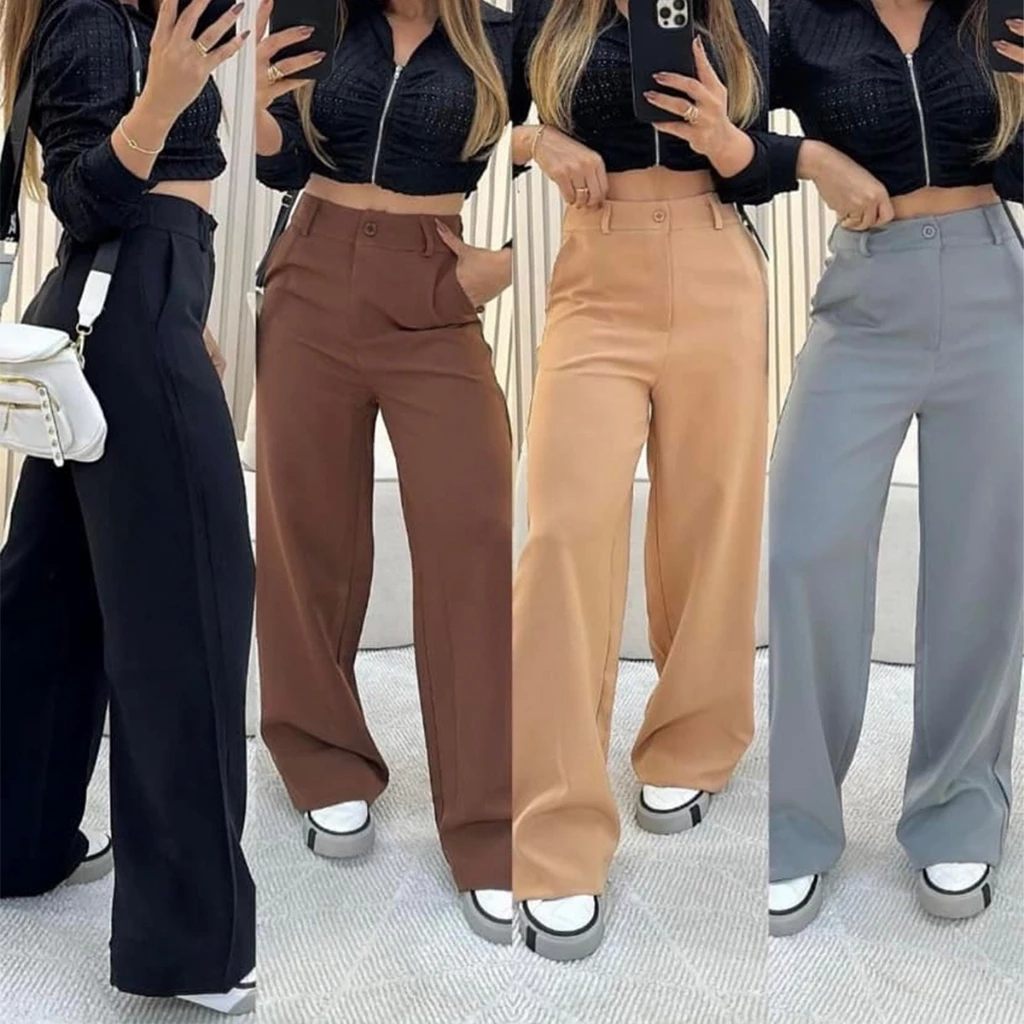 Calça Pantalona Alfaiataria Premium - Modelo
