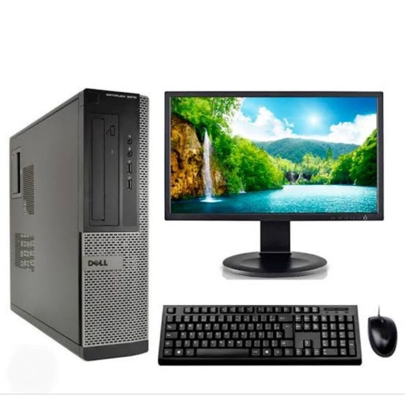 Kit Pc computador cpu Dell ou HP Core i3 ou i5 Memoria Ddr3 HD160 Wi-fi Windows11 Monitor 16 Teclado Mouse Roda jogos 🎮