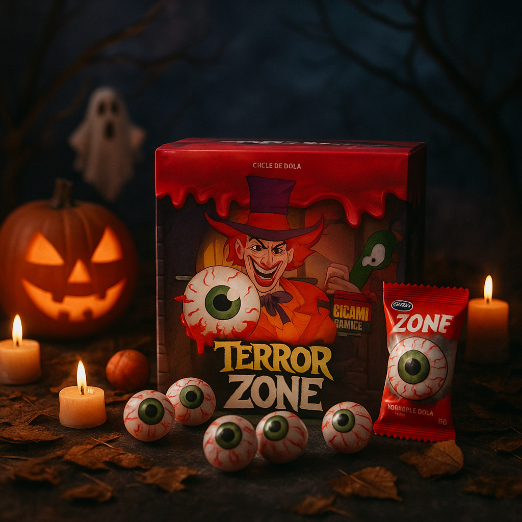 Chiclete Terror Zone Ohos Goma de Mascar - 320g com 40 Unidades
