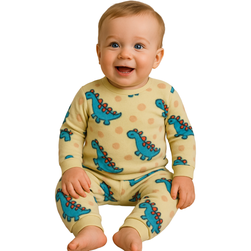 Pijama Bebê Soft Manga Longa para Enxoval Estampado Inverno Quentinho em Oferta na Shopee