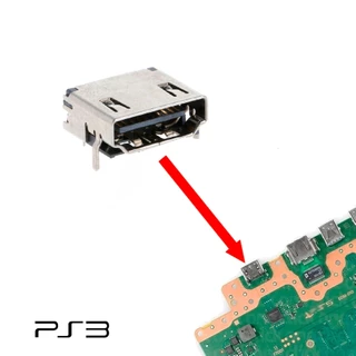 Conector Entrada Reparo HDMI para PS3 Slim 2000 2500