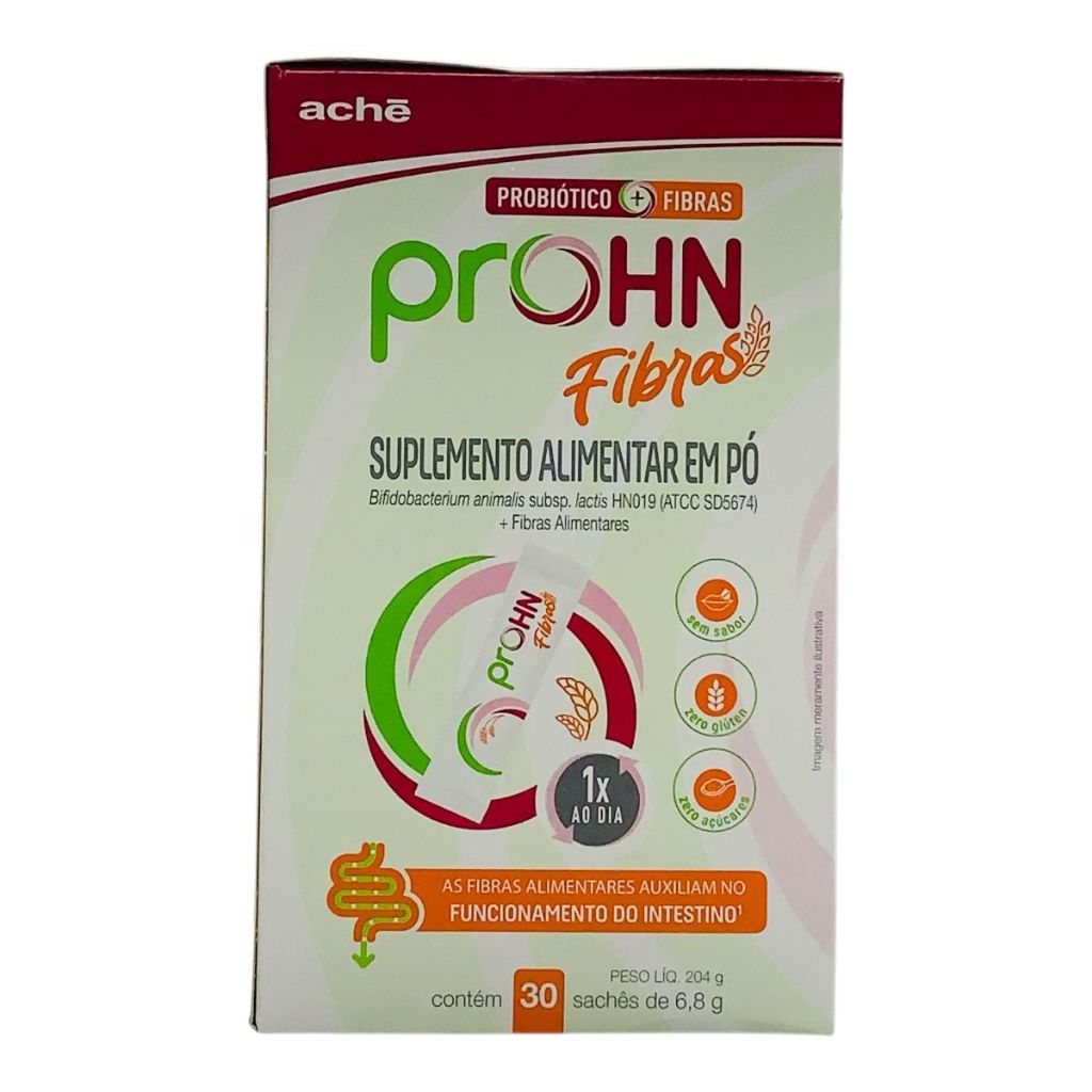Prohn Aché Fibras Com Probiótico 30 Sachês | Shopee Brasil